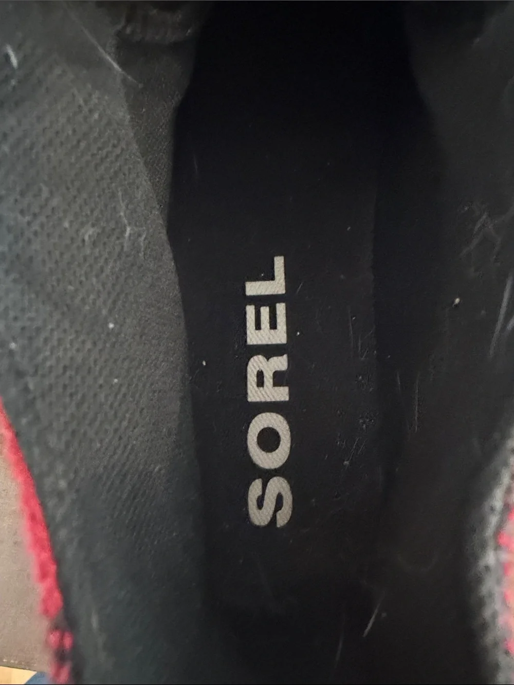 Sorel Out N About Red and Black Buffalo Plaid Lace-Up Waterproof Duck Booties 9